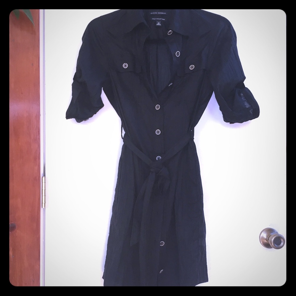 Banana Republic Gauze Shirtdress